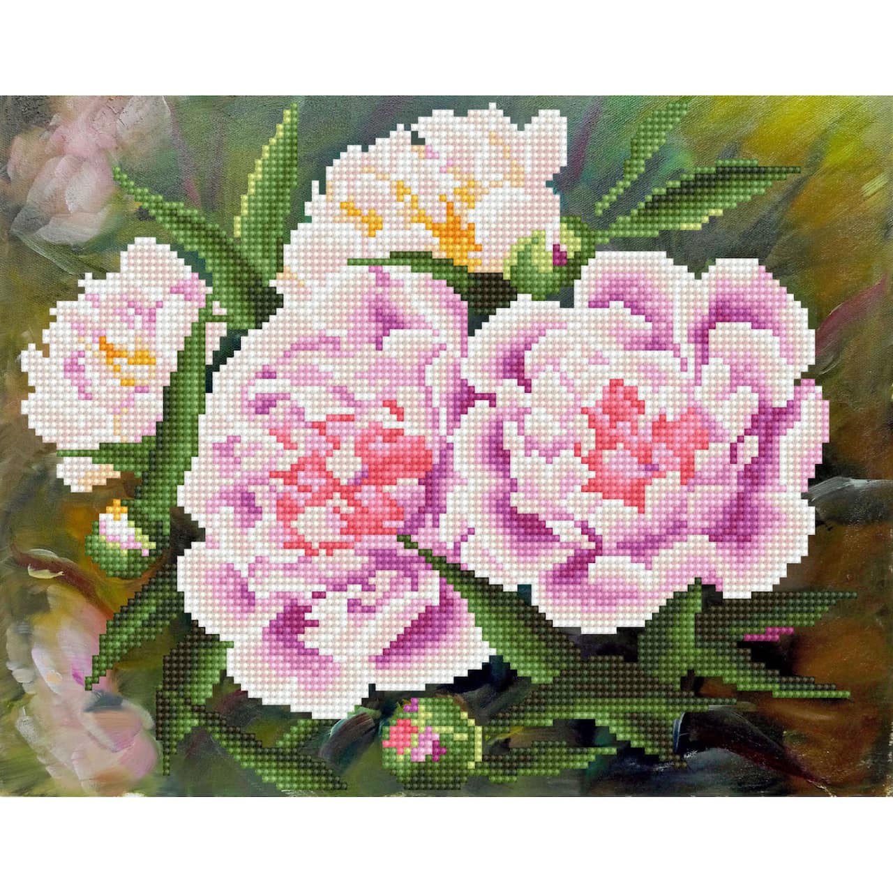 Diamond Dotz® Romantic Pink Peonies Diamond Painting Kit